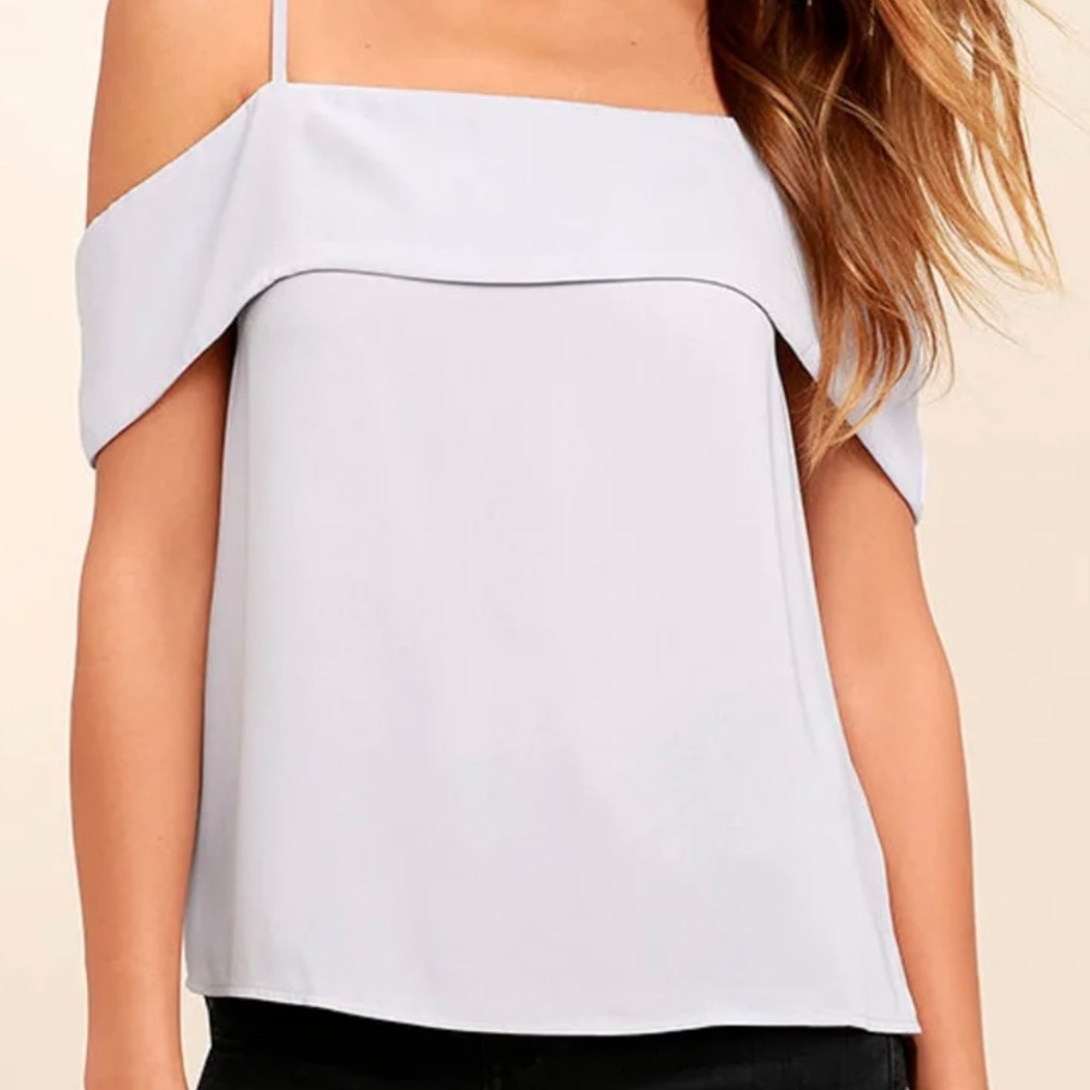 Grey Off The shoulder top